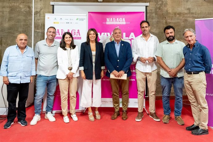 Acto de presentación de la campaña para celebrar los 100 años de la marca 'Málaga' para vinos.