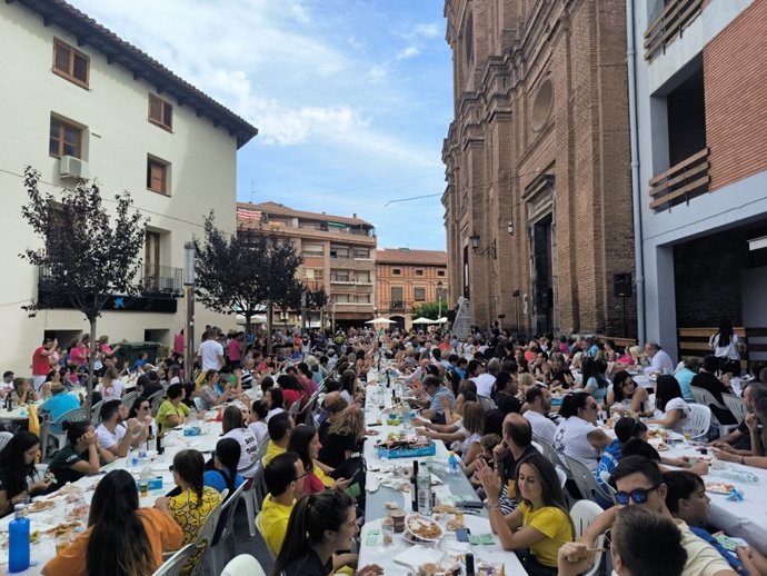 Comida popular en La Almunia de Doña Godina (Zaragoza).