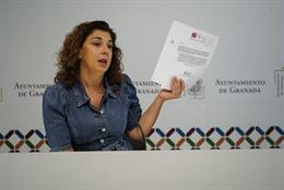 Archivo - La concejal del PSOE en Granada Raquel Ruz, en imagen de archivo