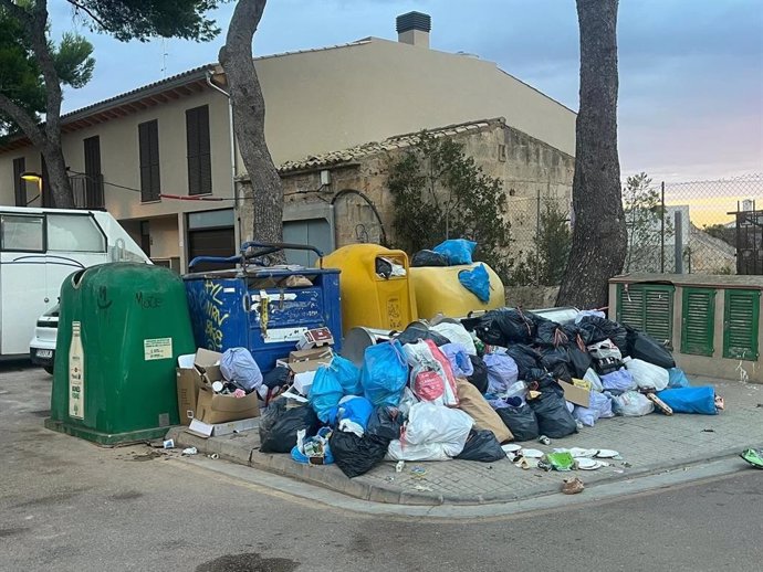 Basura en los contenedores de Marratxí.