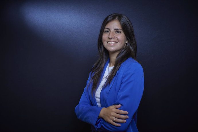 Archivo - La presidenta de FUTPRO, Amanda Gutiérrez, posa para Europa Press, a 19 de julio de 2022, en Madrid (España). FUTPRO es una asociación formada exclusivamente por mujeres futbolistas que compiten en España, cuyo objetivo es defender los derechos 