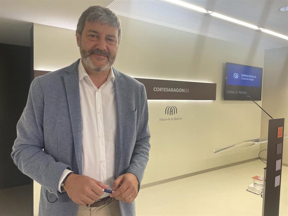 El diputado autonómico del PP Aragón, Gerardo Oliván.
