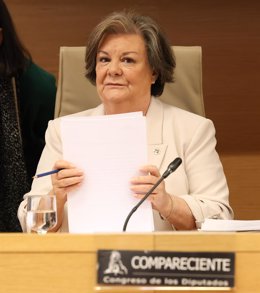 Archivo - La presidenta del Tribunal de Cuentas,  Enriqueta Chicano Jávega