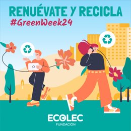 La Fundación Ecolec llevará a cabo la octava edición de la #GreenWeek para concienciar sobre la recogida de los residuos de aparatos eléctricos y electrónicos, conocidos por sus siglas RAEE.