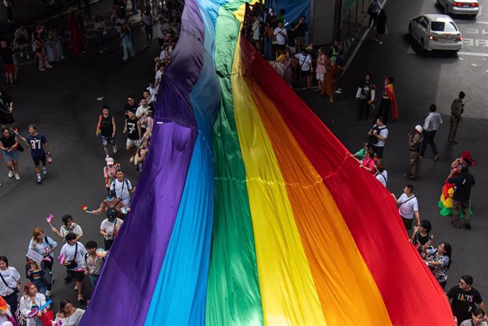 Archivo - Manifestación del orgullo LGTBI en Bangkok, Tailandia