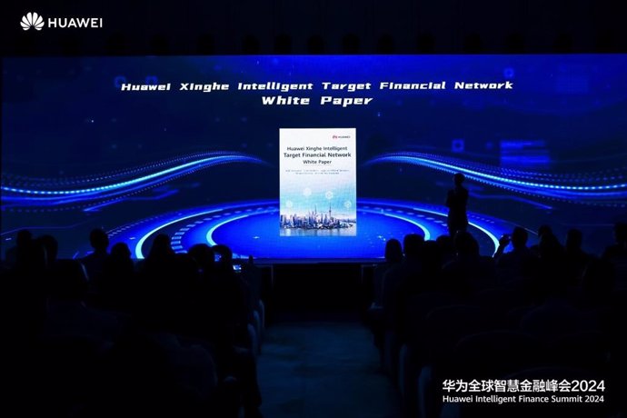 Huawei releasing the Xinghe Intelligent Target Financial Network White Paper