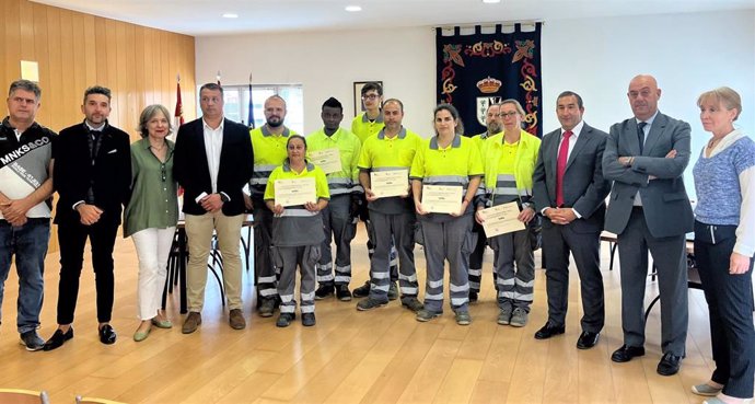 Participantes en el programa mixto Santo Domigno de Guzmán en Doñinos de Salamanca.