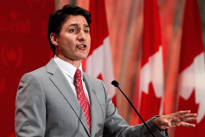 Archivo - 10 June 2024, Canada, Ottawa: Leader of the Liberal Party of Canada Justin Trudeau speaks during a Liberal Party of Canada fundraiser in Ottawa. Photo: Spencer Colby/Canadian Press via ZUMA Press/dpa