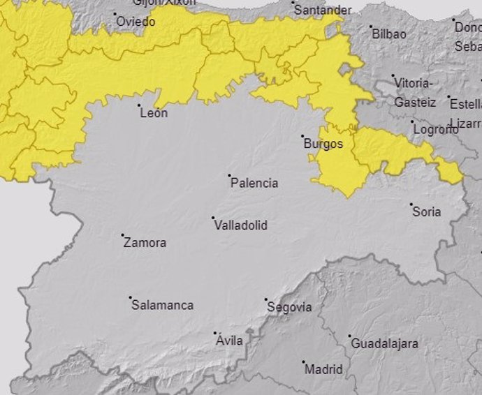 Avisos meteorológicos para este miércoles, 25 de septiembre, en Castilla y León.