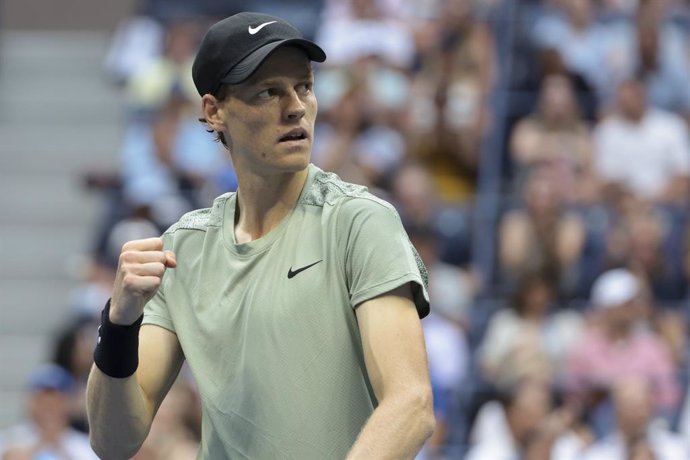 Jannik Sinner of Italy during day 12 of the 2024 US Open, Grand Slam tennis tournament on 6 September 2024 at USTA Billie Jean King National Tennis Center in New York, United States - Photo Jean Catuffe / DPPI