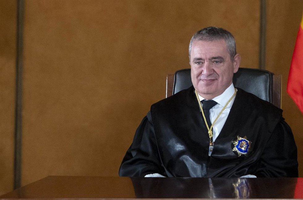 El nuevo magistrado del TC, José María Macías, toma posesión de su cargo, en el Tribunal Constitucional, a 6 de septiembre de 2024, en Madrid (España).  Macías figuraba como candidato al Constitucional desde el mes de junio, cuando el PSOE y el PP, en e