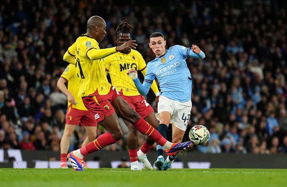 Phil Foden en el Manchester City-Watford