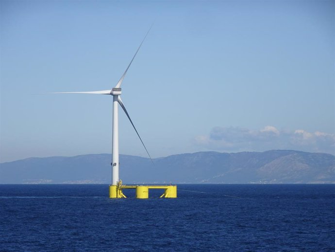 Archivo - Parque eólico marino flotante WindFloat Atlantic