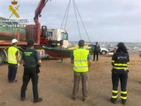 Retiradas cinco embarcaciones dedicadas al contrabando fondeadas en zonas no habilitadas de la Bahía de Cádiz