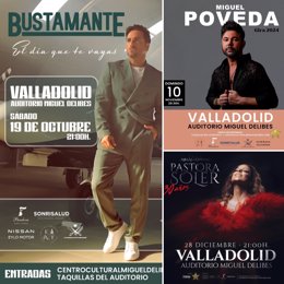 Programación de conciertos del AuditorioMiguel Delibes, en Valladolid.