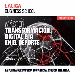 LaLiga y Globant relanzan el Máster en Transformación Digital e IA en el Deporte.