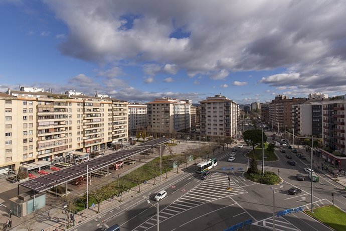 Archivo - Barrios de San Juan, en Pamplona.