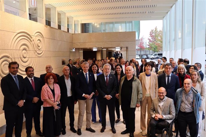 Inauguración de los nuevos accesos al Parlamento de Galicia