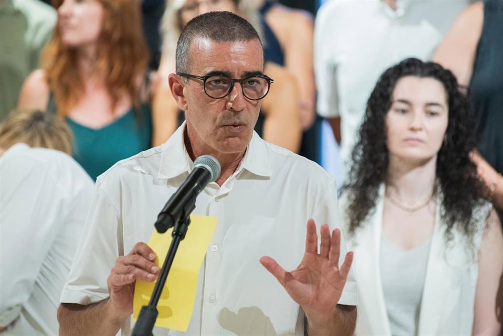 Xavier Gods interviene durante la presentación oficial de Nova Esquerra Nacional