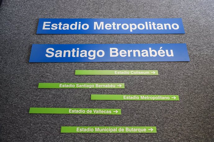 Señalítica de estaciones de Metro