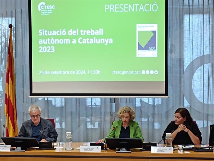 Presentación del informe del Ctesc 'Situació del treball autònom a Catalunya 2023'