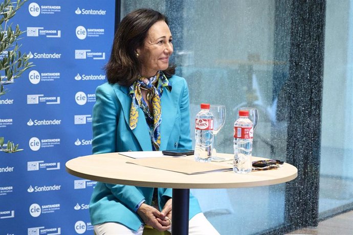 La presidenta de Banco Santander, Ana Botín.