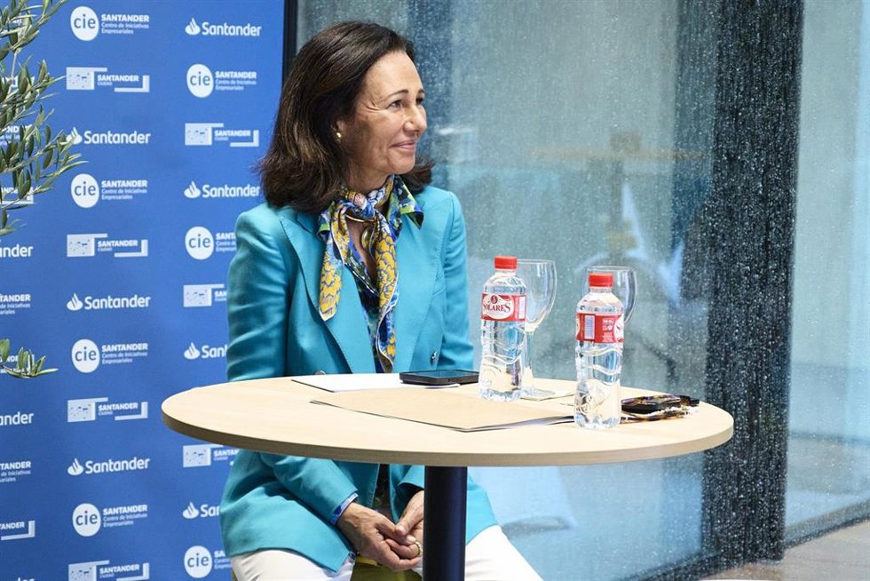 La presidenta de Banco Santander, Ana Botín.