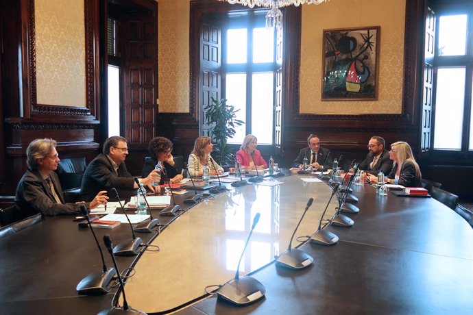 La reunió de la Mesa  del Parlament