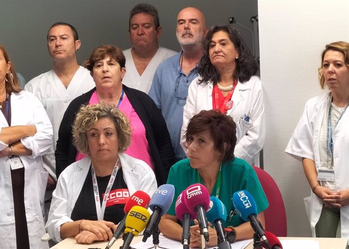 Rueda de prensa de la Junta de Personal del Hospital General Universitario de Toledo.