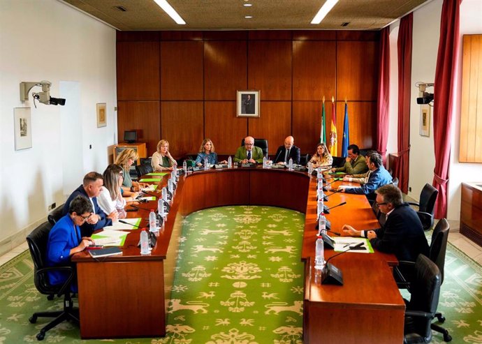 Reunión de la Junta de Portavoces del Parlamento andaluz.