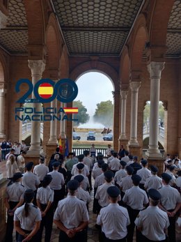 Presentación del "museo" de la Policía Nacional en Sevilla