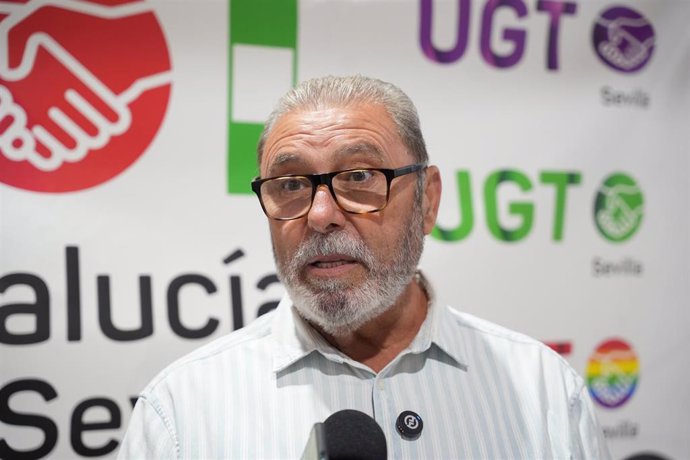 Archivo - El presidente de UGT Sevilla, Juan Bautista Ginés