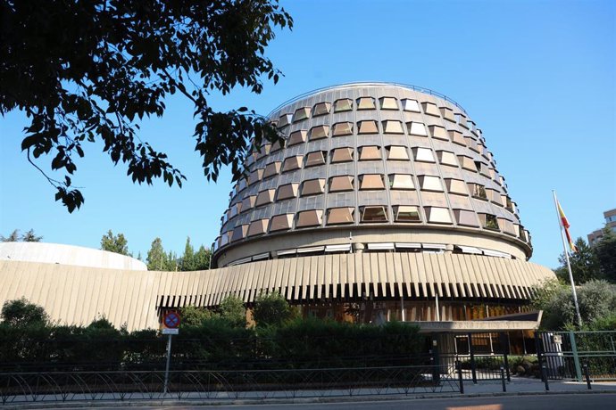 Fachada de la Sede del Tribunal Constitucional, a 23 de septiembre de 2024, en Madrid (España).