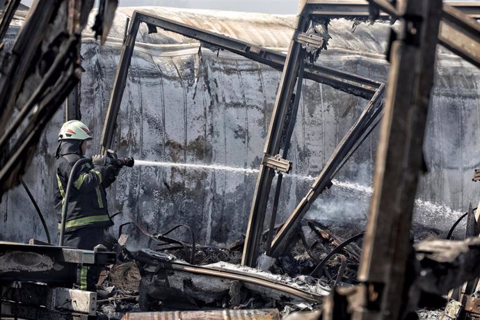 Imagen de archivo de un bombardeo ruso en Odesa, en el sur de Ucrania