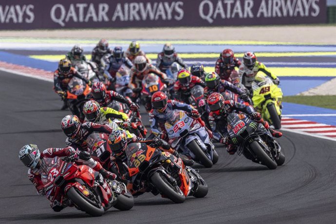 Imagen de una carrera del Mundial de Motociclismo