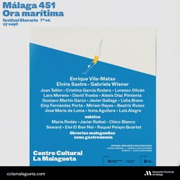 Cartel 'Málaga 451: Ora marítima' de la Diputación de Málaga.