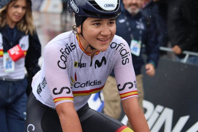 La ciclista española Paula Ostiz, en el Mundial junior de Zurich (Suiza).