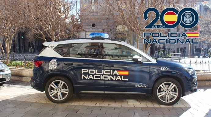 Vehículo de la Policía Nacional.