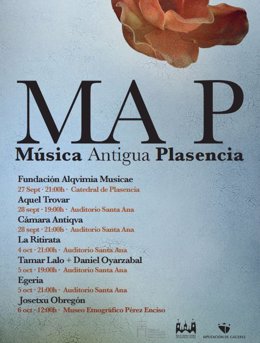 Cartel del Festival de Música Antigua de Plasencia