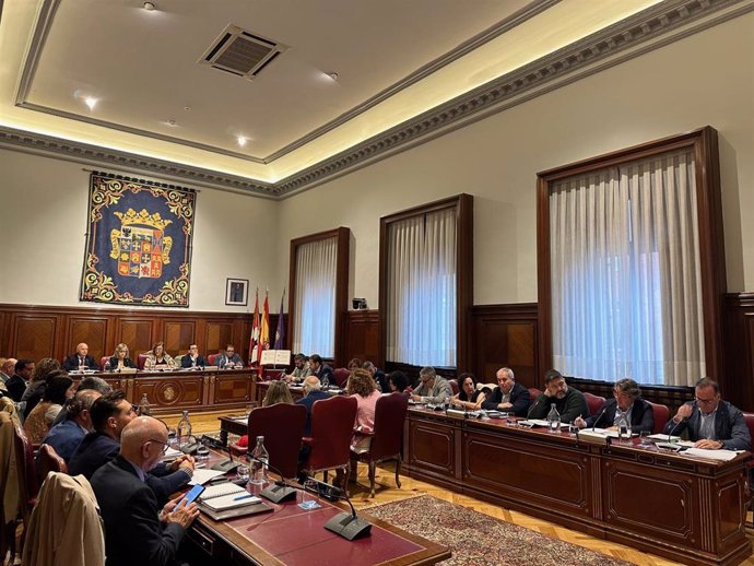 Pleno de la Diputación de Palencia.