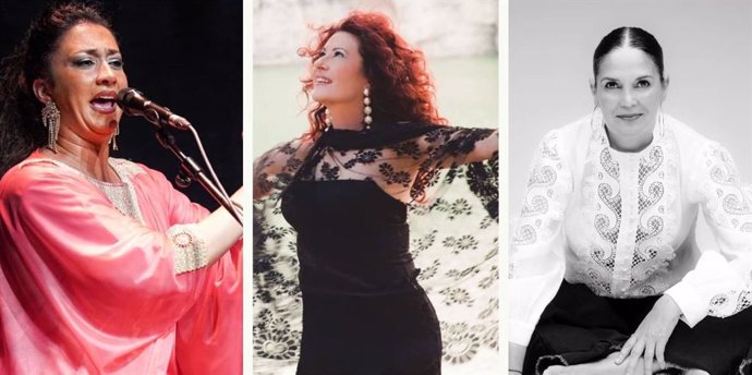 Algunas de las artistas que forman parte del ciclo 'Flamencas. La mujer en el flamenco' que se desarrollará en la Fundación Unicaja.