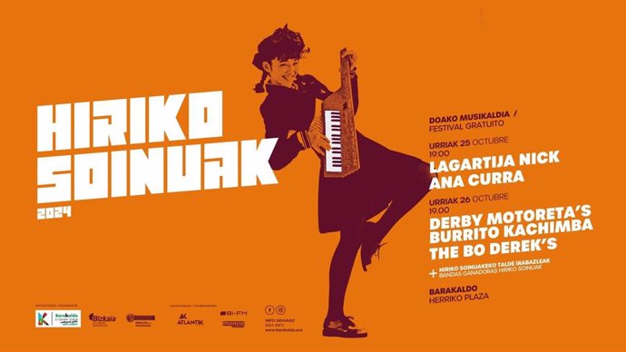 Cartel del festival Hiriko Soinuak de Barakaldo.