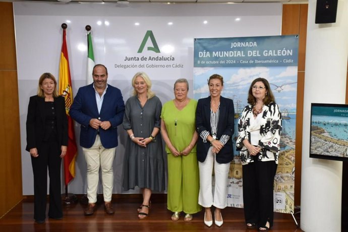 La delegada del Gobierno de la Junta de Andalucía en la provincia de Cádiz, Mercedes Colombo, en la presentación en Cádiz del Día Mundial del Galeón