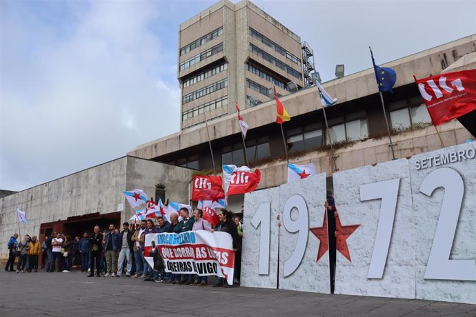 Imagen de la concentración de este jueves.