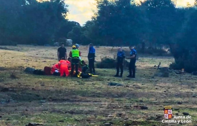 Imagen del rescate en Ávila