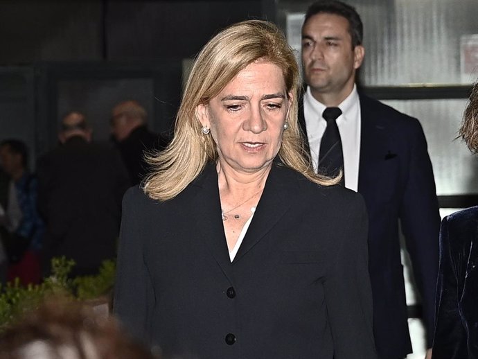 La infanta Cristina de Borbón acude a la misa funeral en memoria de Juan Miguel Villar Mir en la iglesia de los Jerónimos, a 26 de septiembre de 2024, en Madrid (España)    Francisco Guerra / Europa Press 26/9/2024