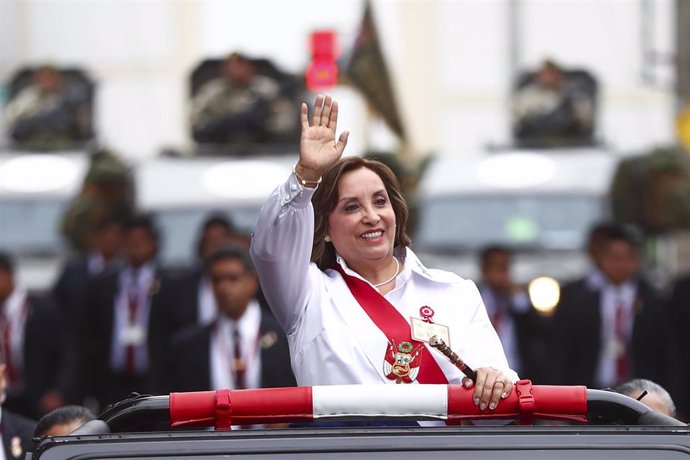 Archivo - La presidenta de Perú, Dina Boluarte