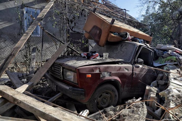 Archivo - Daños materiales tras un ataque del Ejército de Rusia contra la ciudad ucraniana de Izmail, en Odesa (archivo)