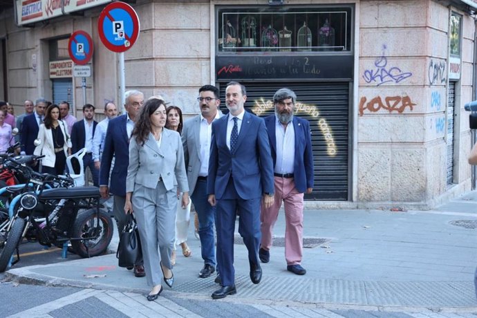 El presidente del Parlament, Gabriel Le Senne, a su llegada a los juzgados.