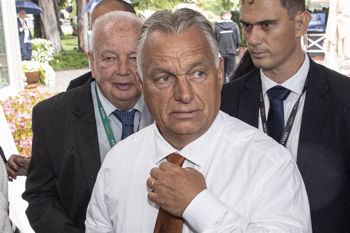 Nella foto Viktor Orban Primo Ministro dell'Ungheria e Presidente del Consiglio dell'Unione europea dal 2024.Como - Italia - Cronaca - Economia - Politica.VenerdÃ, 06 Settembre, 2024 (Foto di Marco Ottico/Lapresse)..50th Edition of the Ambrosetti Annual 